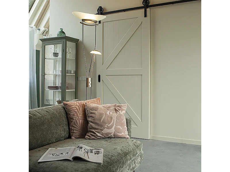 Lampadaire moderne en acier avec LED et dimmer - Lexus