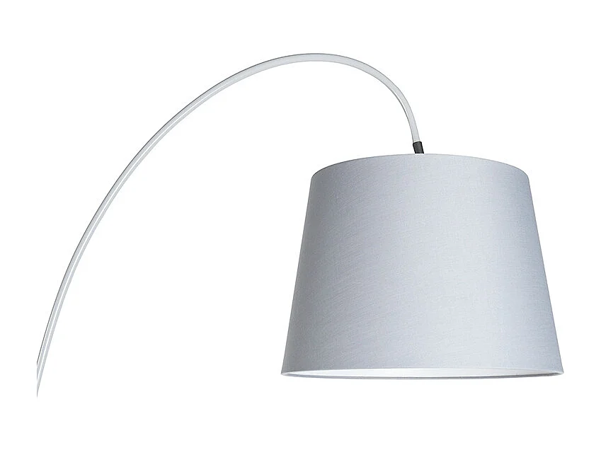 Lampe à arc moderne avec abat-jour gris - Bend