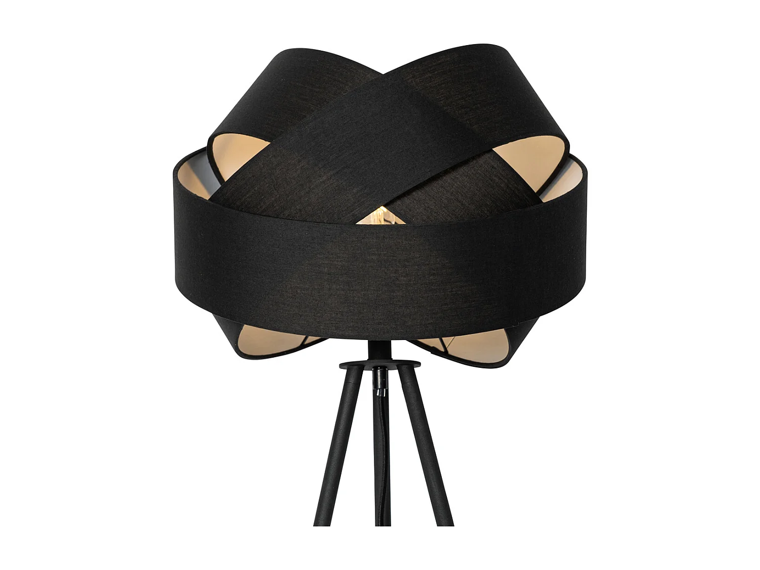 Lampadaire moderne noir - Tissu