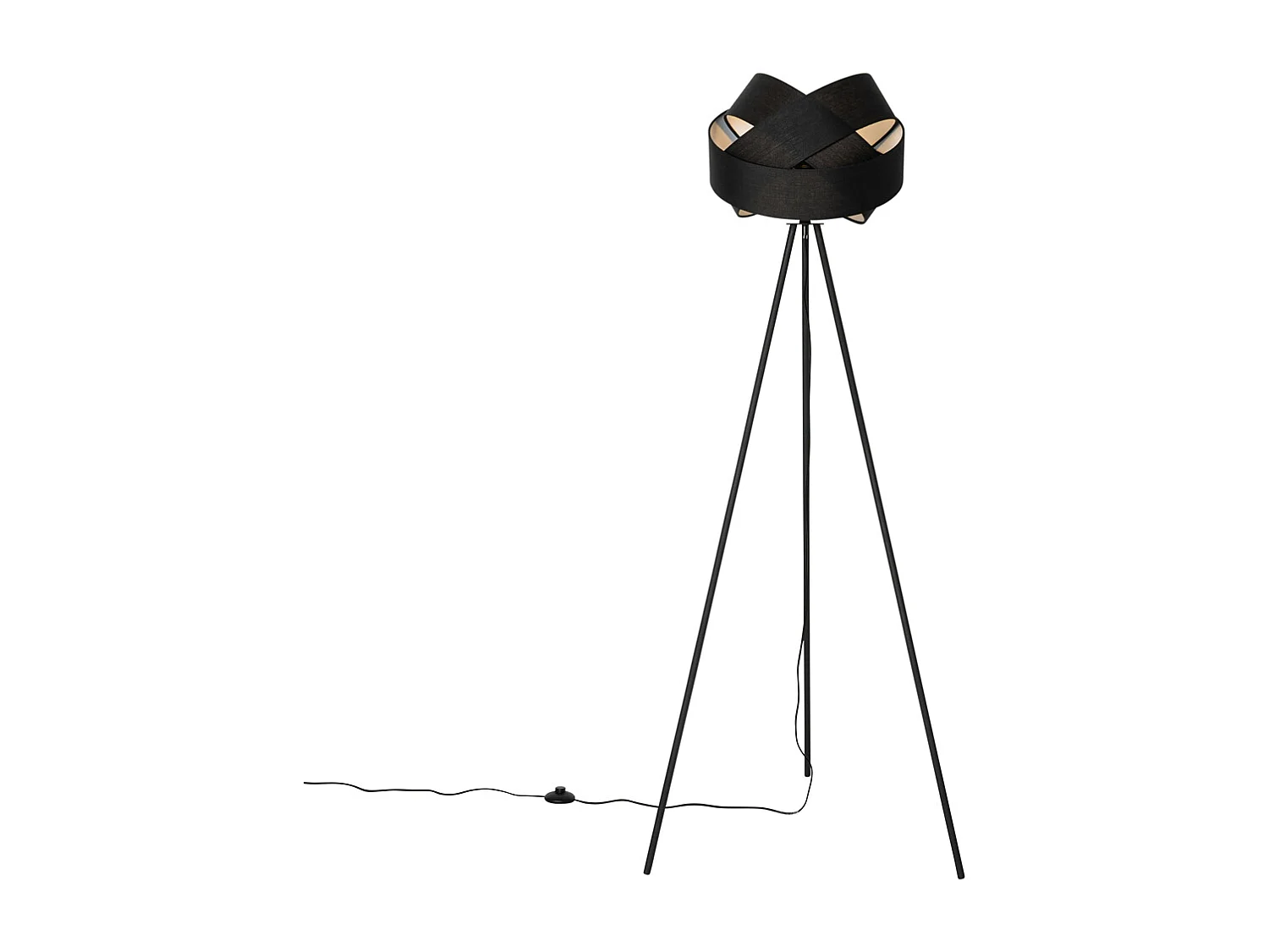 Lampadaire moderne noir - Cloth