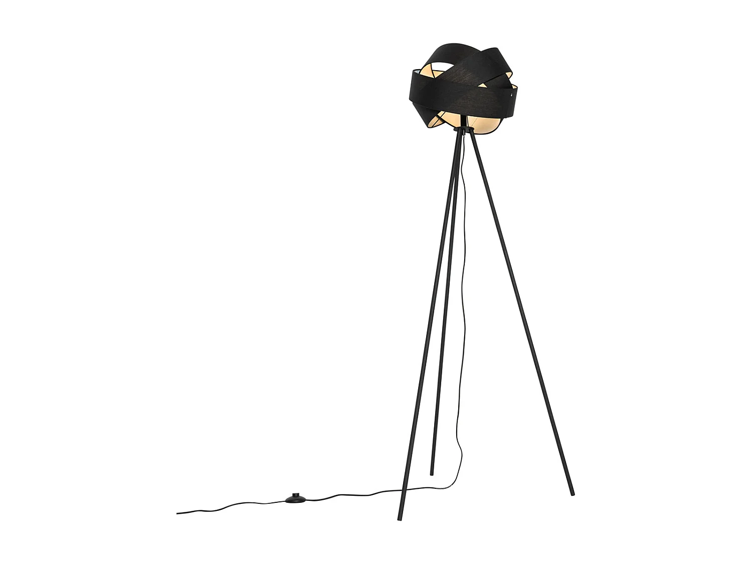 Lampadaire moderne noir - Cloth