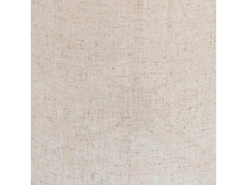 Lampadaire design acier avec abat-jour en lin beige - Rich