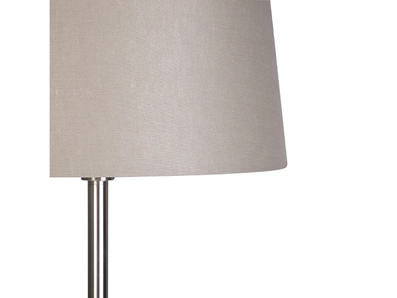 Lampadaire moderne en acier avec abat-jour taupe 45 cm - Simplo