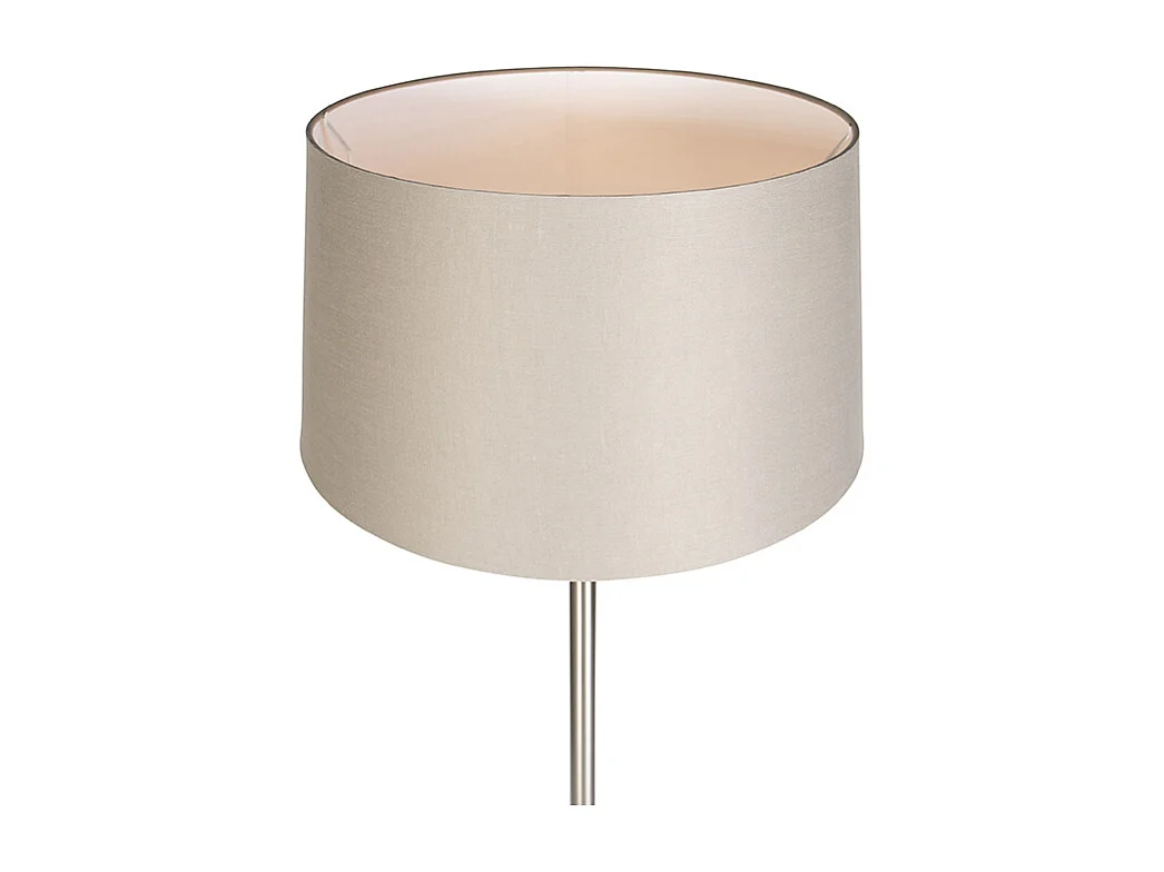 Lampadaire moderne en acier avec abat-jour taupe 45 cm - Simplo