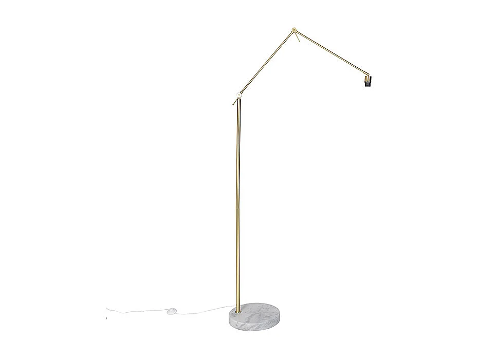 Lampadaire moderne doré réglable - Editor