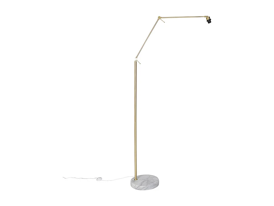 Lampadaire moderne doré réglable - Editor