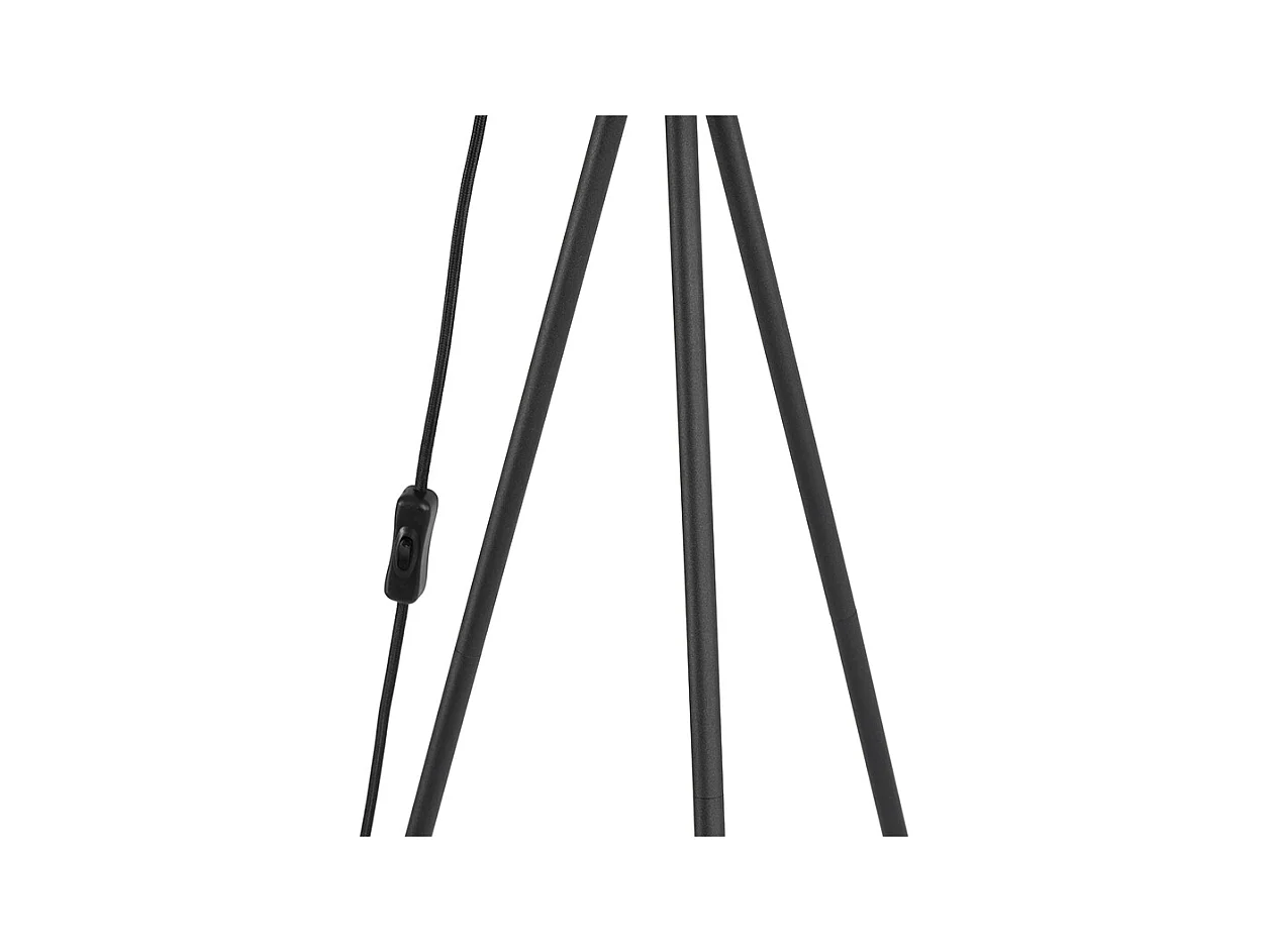 Lampadaire noir avec trépied or 154,4 cm - Magnax Eco