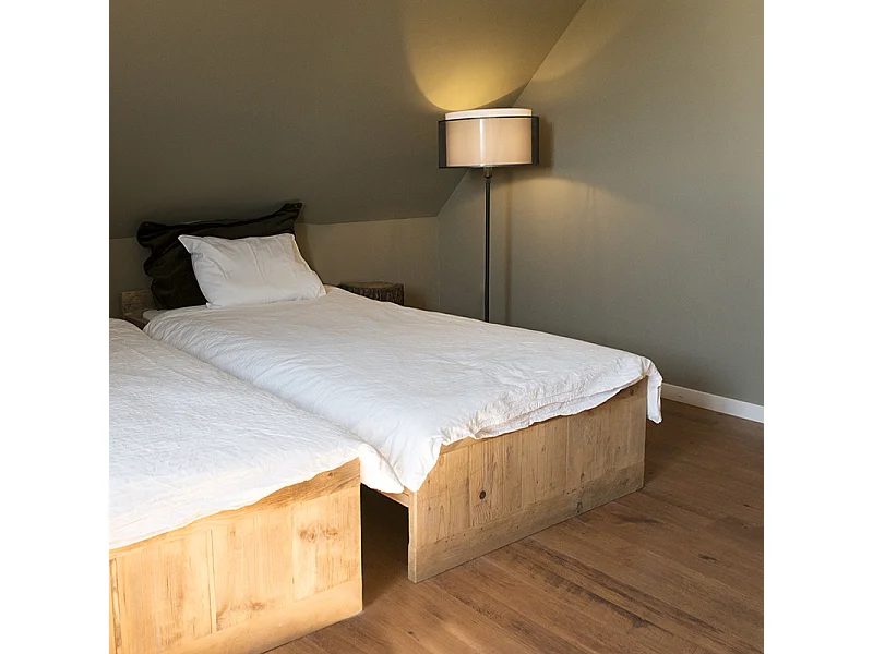 Lampadaire noir avec abat-jour noir/blanc 47 cm réglable - Parte