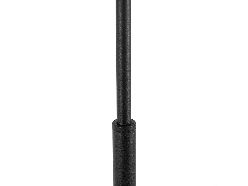 Lampadaire moderne noir avec or rond - VT