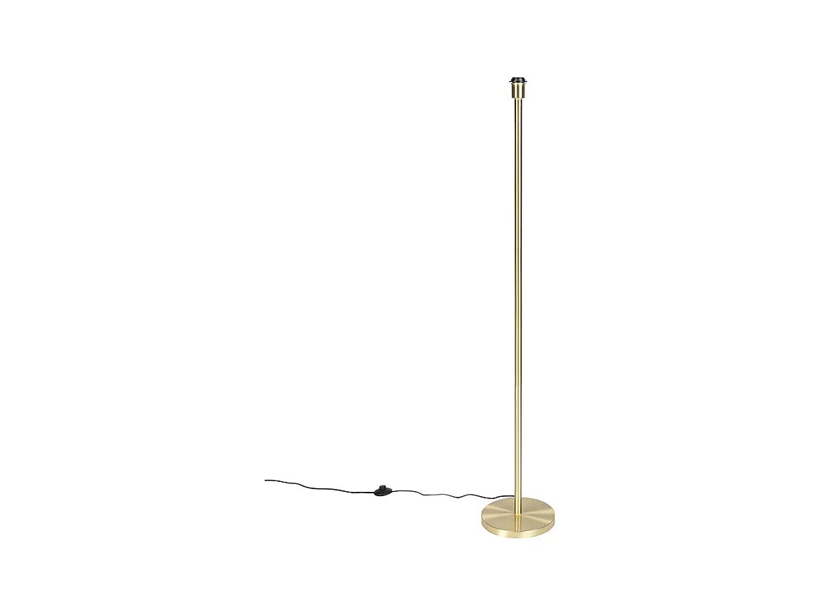Lampadaire classique en laiton sans abat-jour - Simplo