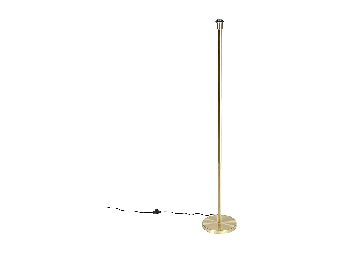 Lampadaire classique en laiton sans abat-jour - Simplo