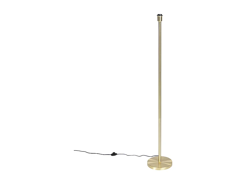 Lampadaire classique en laiton sans abat-jour - Simplo