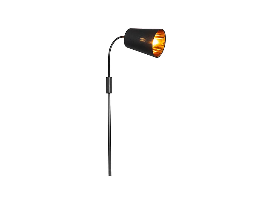 Lampadaire Moderne Noir et Or - Carmen