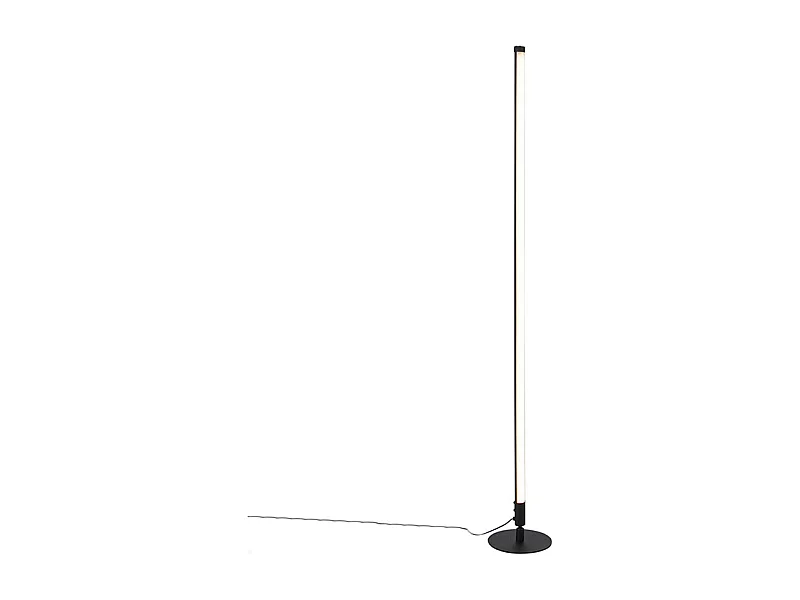 Lampadaire noir avec LED avec variateur tactile dimmable 3 niveaux - Line-up
