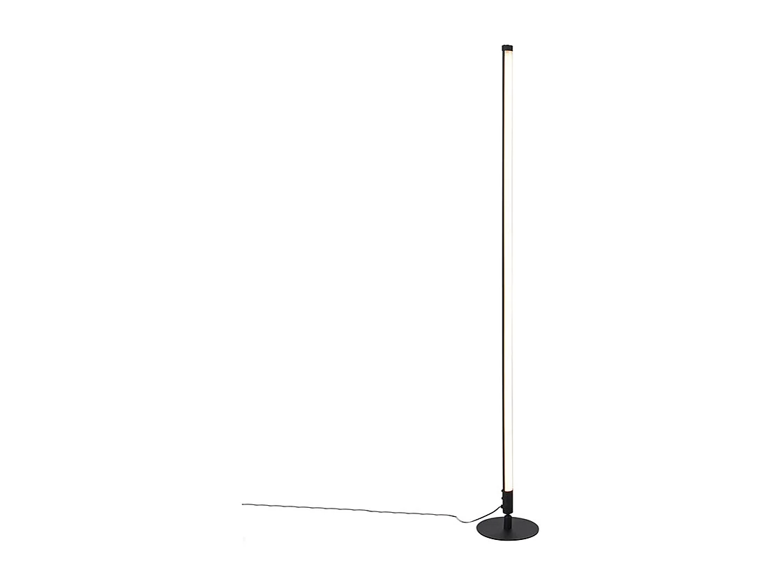 Lampadaire noir avec LED avec variateur tactile dimmable 3 niveaux - Line-up