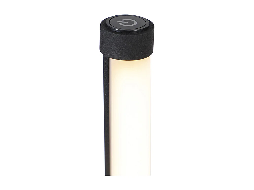Lampadaire noir avec LED et variateur tactile 3 niveaux d'intensité - Line-up