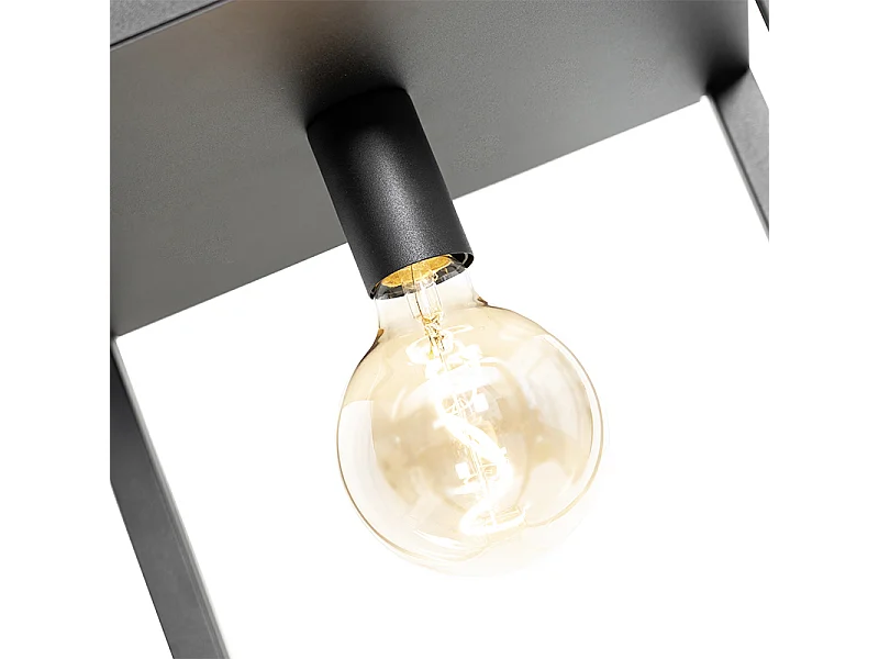 Lampadaire industriel noir - Cage Rack