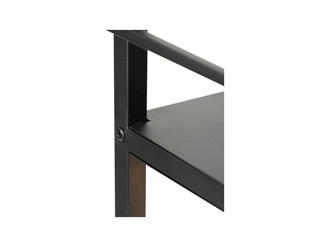 Lampadaire industriel noir - Cage Rack