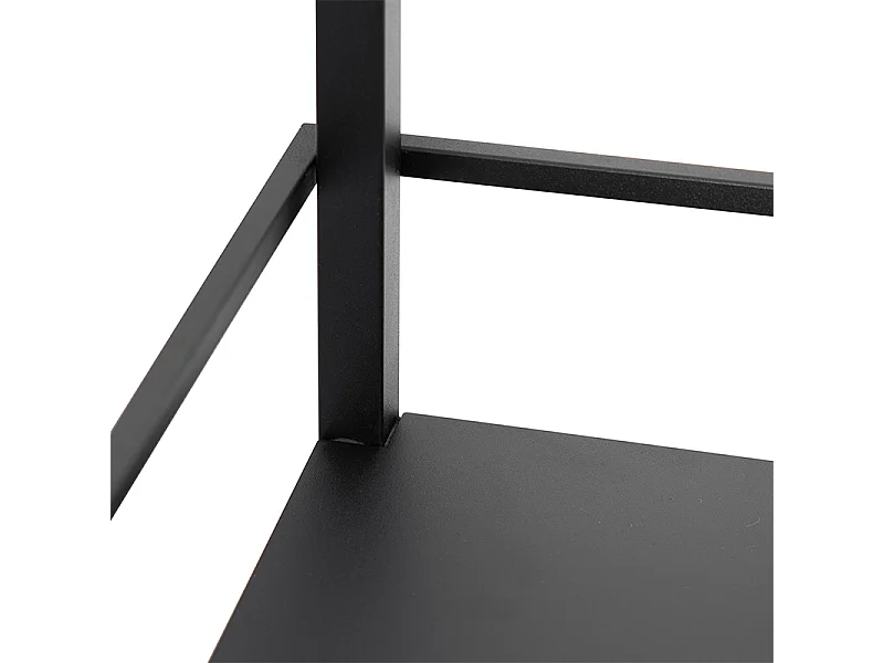 Lampadaire industriel noir - Cage Rack