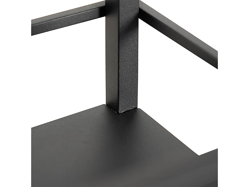 Lampadaire industriel noir - Cage Rack