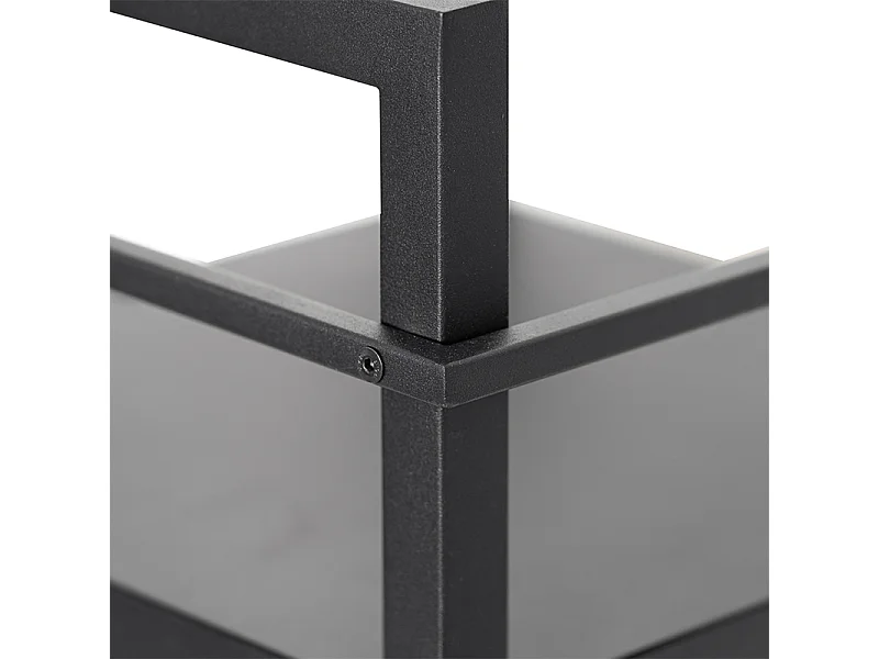 Lampadaire industriel noir - Cage Rack