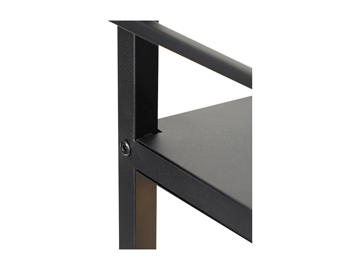 Lampadaire industriel noir - Cage Rack