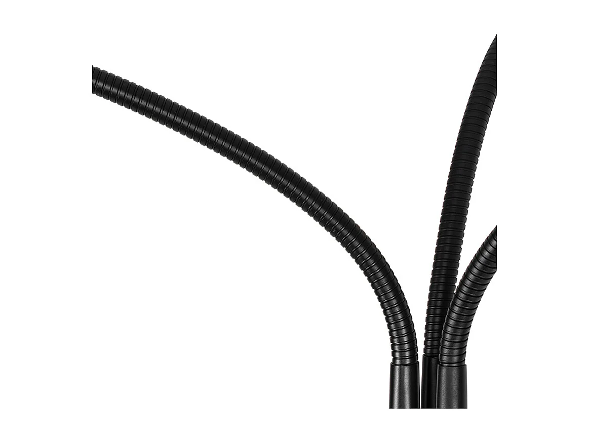 Lampadaire moderne noir 3 lumières - Carmen