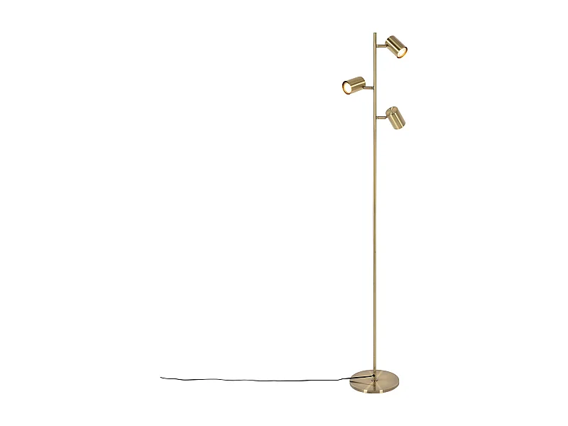 Lampadaire moderne bronze 3 lumières - Jeana
