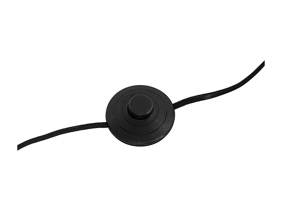 Lampadaire design noir avec verre fumé - Dôme