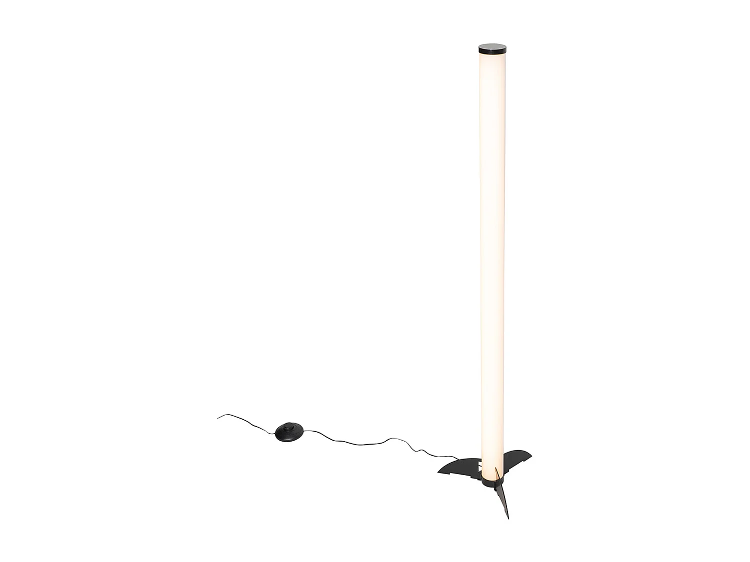 Lampadaire design noir avec LED - Bomba