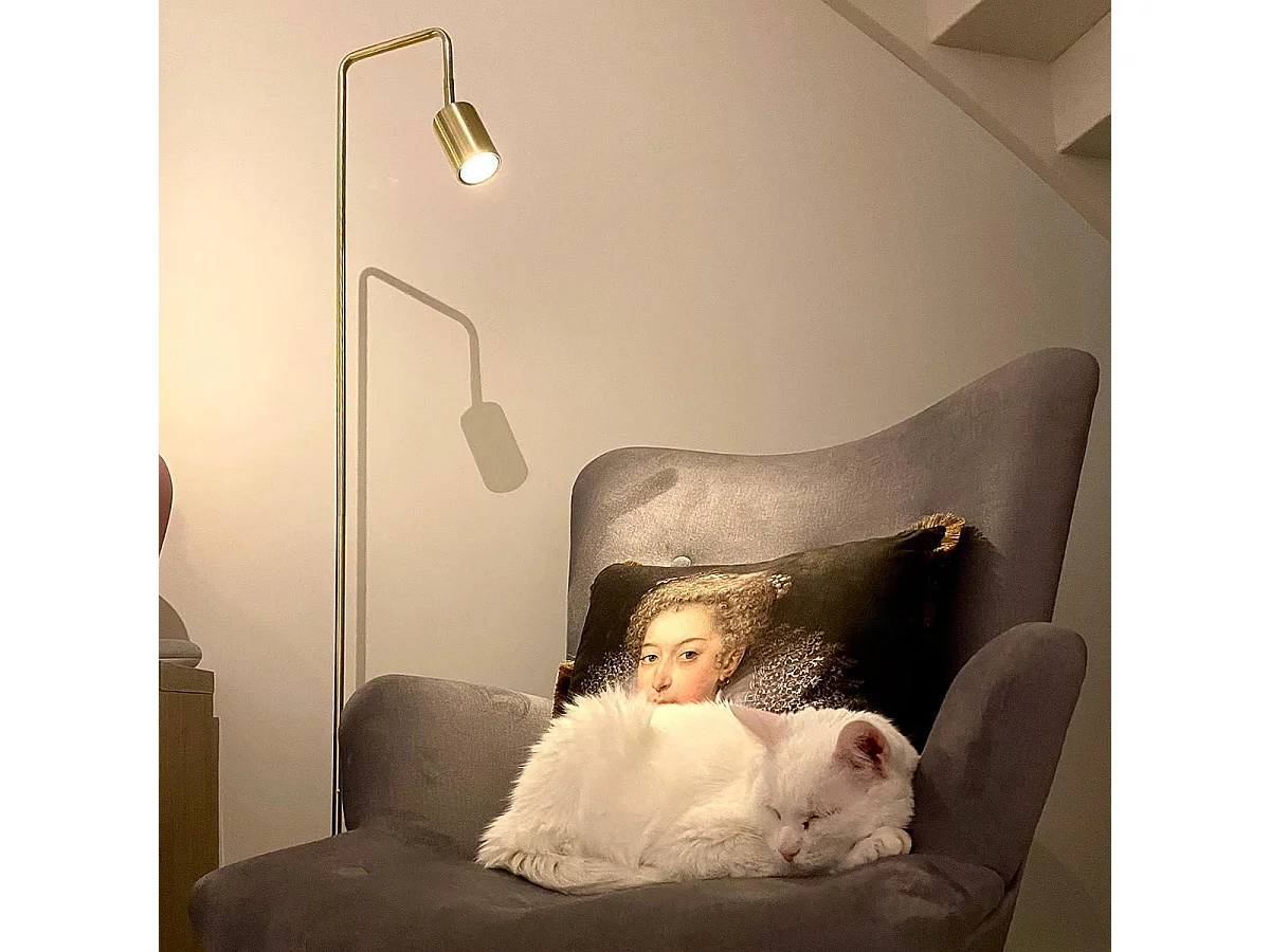 Lampadaire moderne en laiton réglable - Java