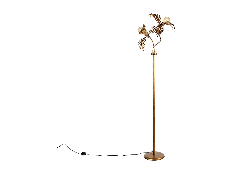 Lampadaire intelligent or 187 cm avec 2 G95 Wifi - Botanica