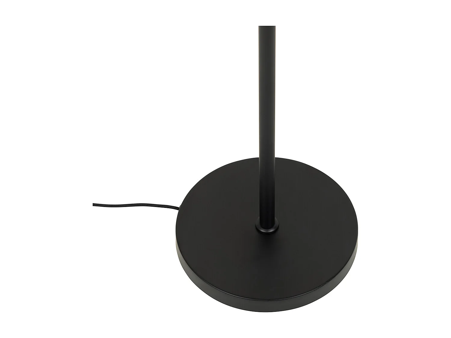 Lampadaire design noir avec doré et verre fumé - Kyan