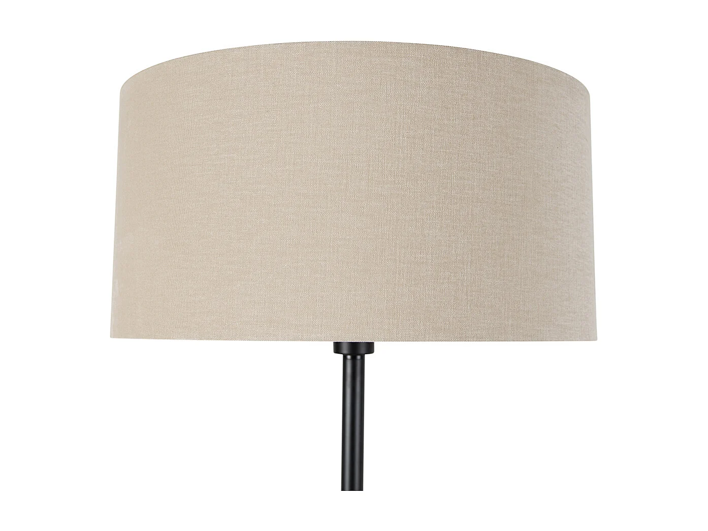 Lampadaire noir avec abat-jour marron clair 50 cm - Simplo