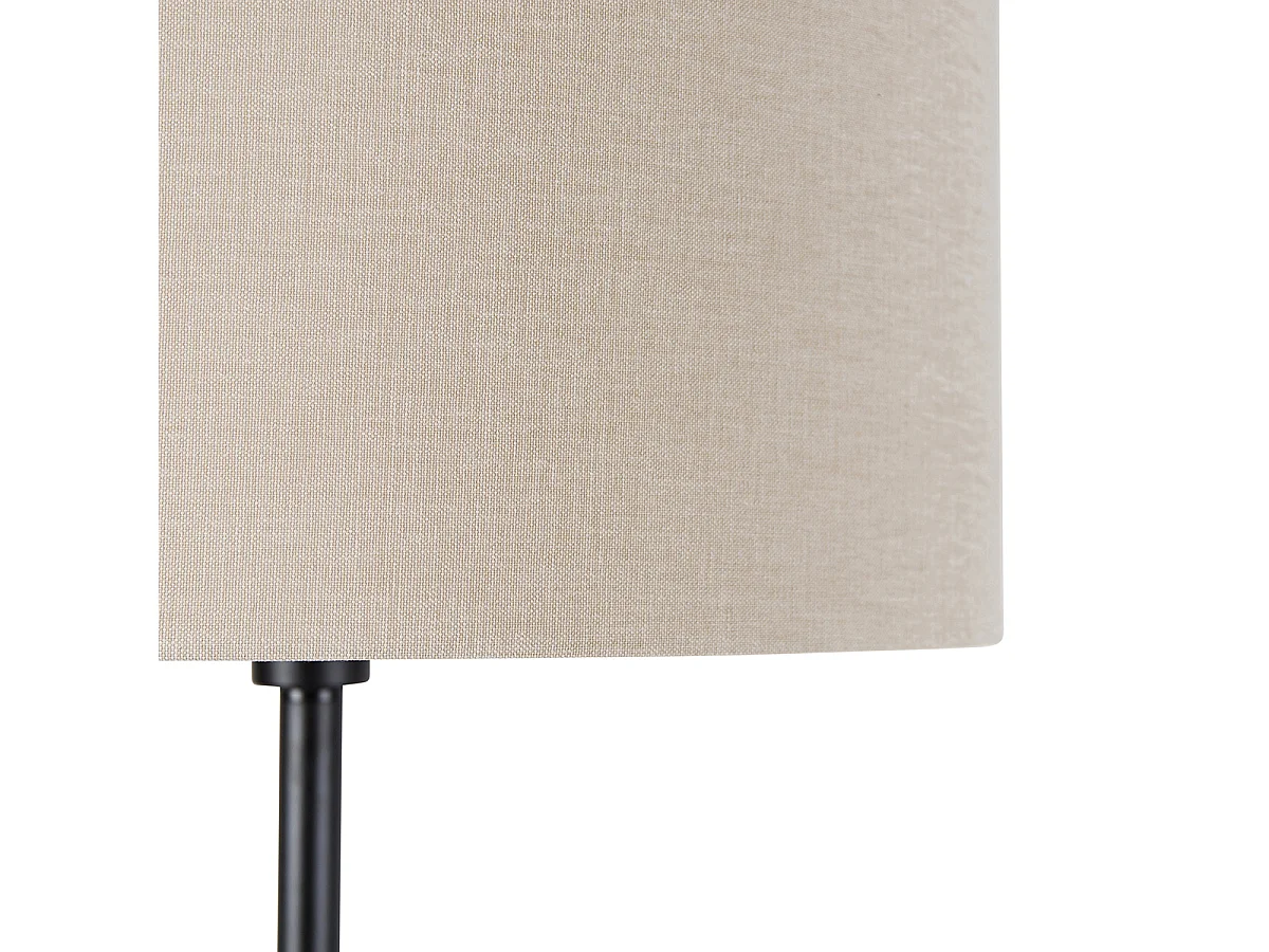 Lampadaire noir avec abat-jour marron 50 cm - Simplo