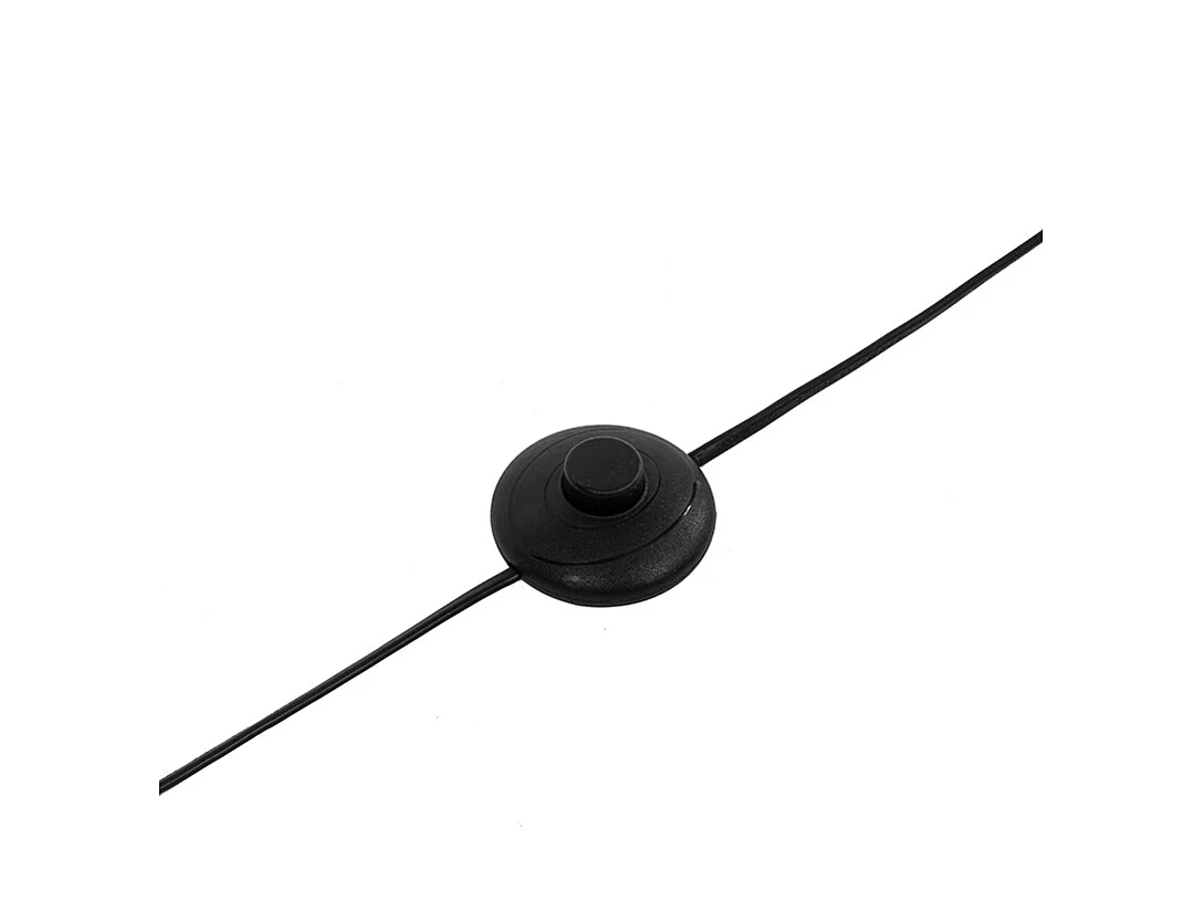 Lampadaire Art Déco noir avec verre transparent - Pallon Mezzi