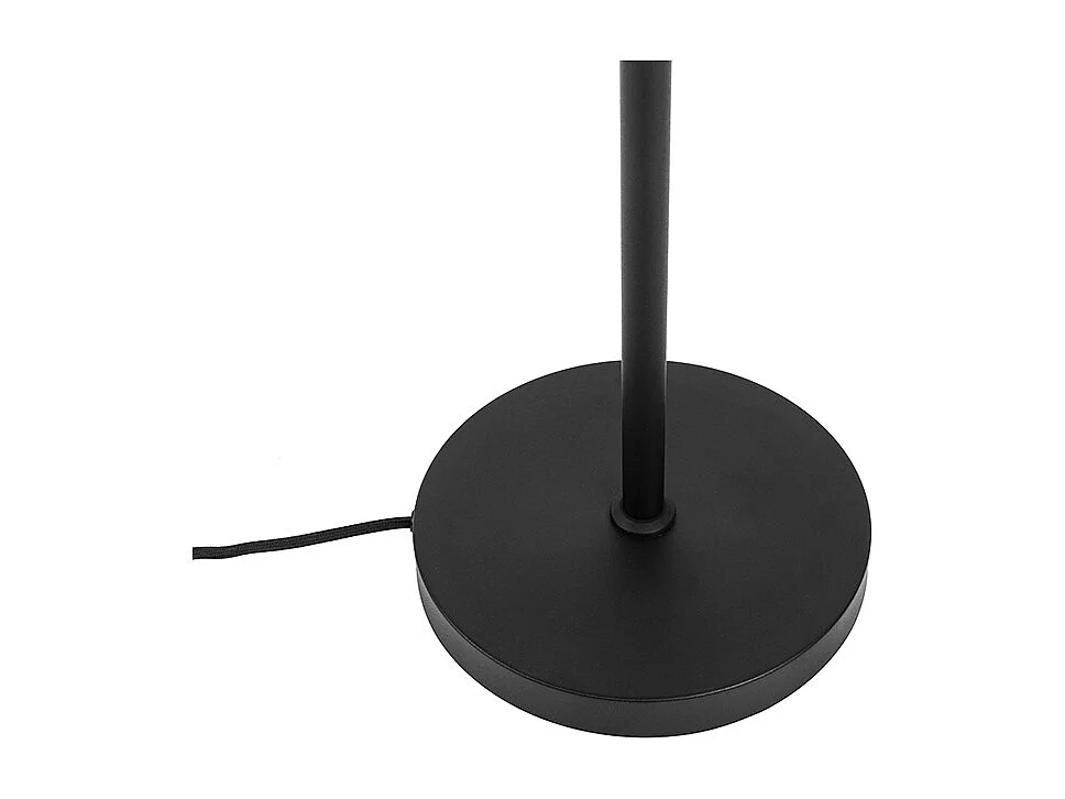 Lampadaire design noir avec or 3 lumières orientable - Mesh