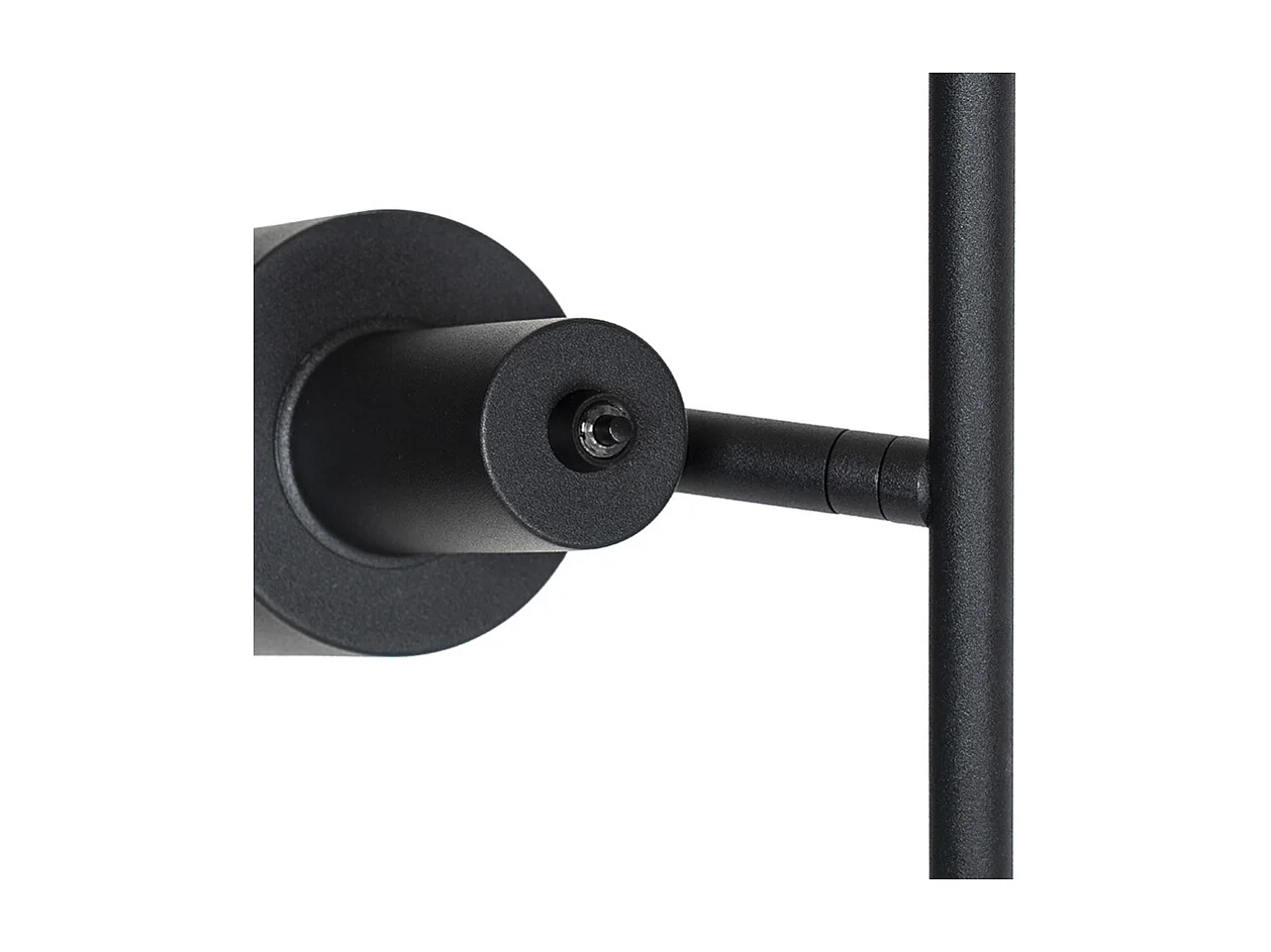 Lampadaire moderne noir 2 lumières - Stijn