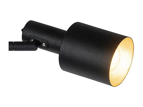 Lampadaire moderne noir 2 lumières - Stijn