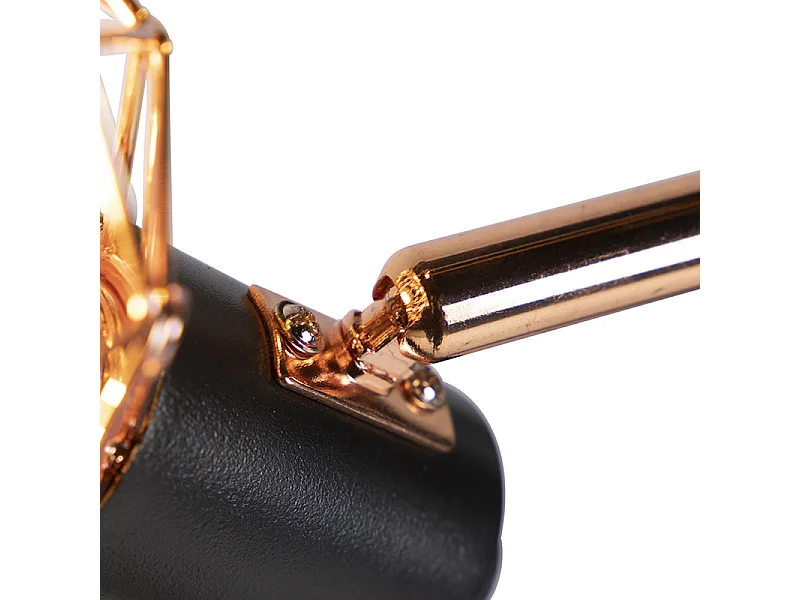 Lampadaire noir avec cuivre 3 lumières - Mesh