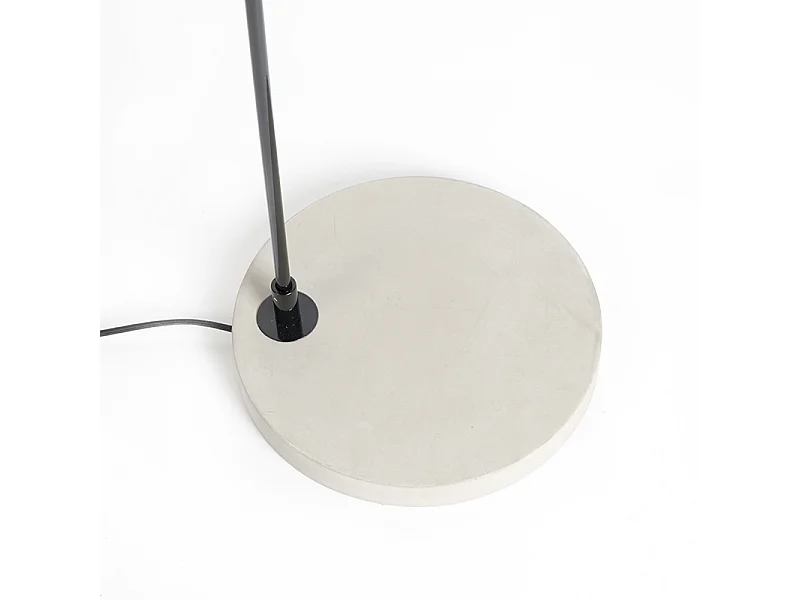 Lampadaire moderne avec abat-jour noir - Bend