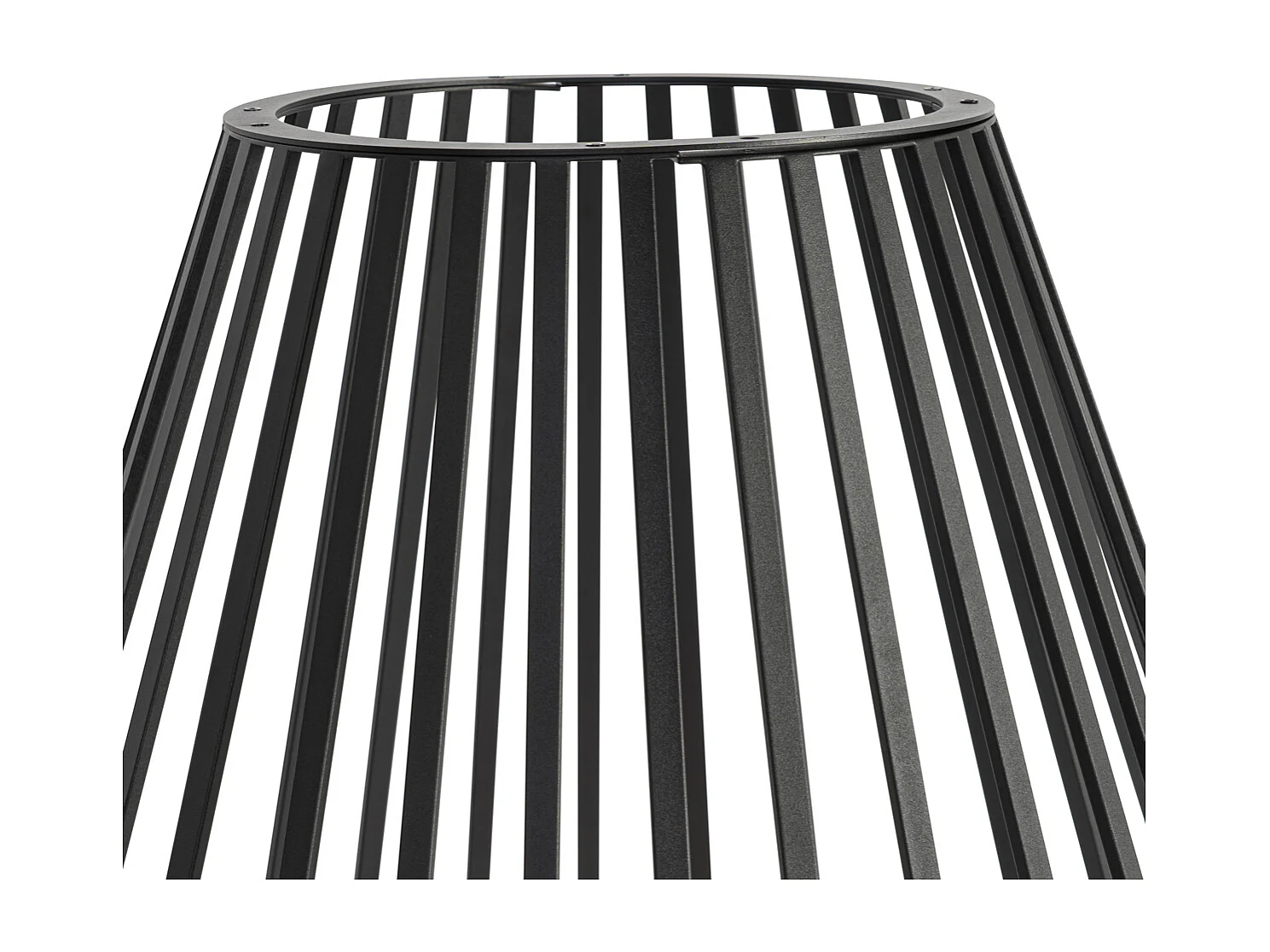 Lampadaire design noir avec opale 110 cm - Angela