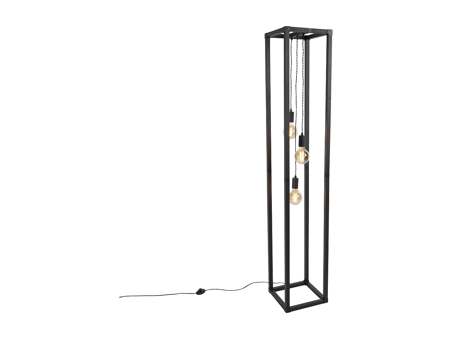 Lampadaire intelligent noir 3 lumières avec Wifi G95 - Big Cage