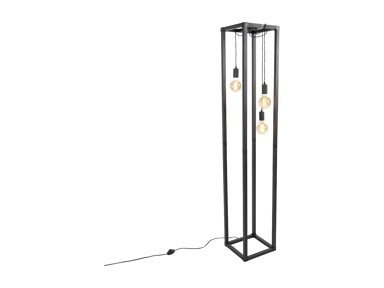 Lampadaire intelligent noir 3 lumières avec Wifi G95 - Big Cage