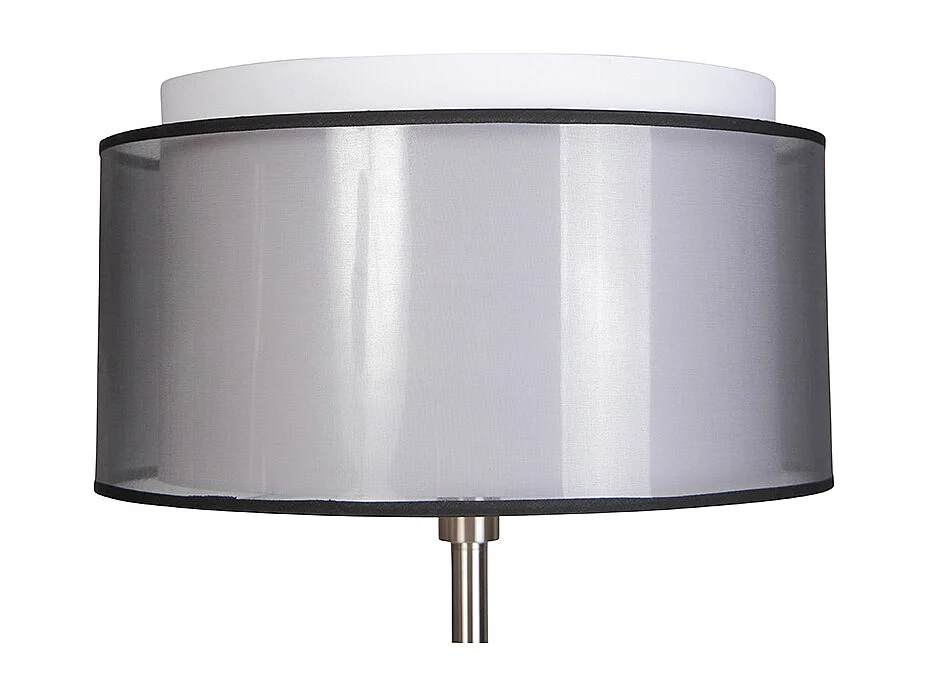 Lampadaire design en acier avec abat-jour noir et blanc 47 cm - Simplo