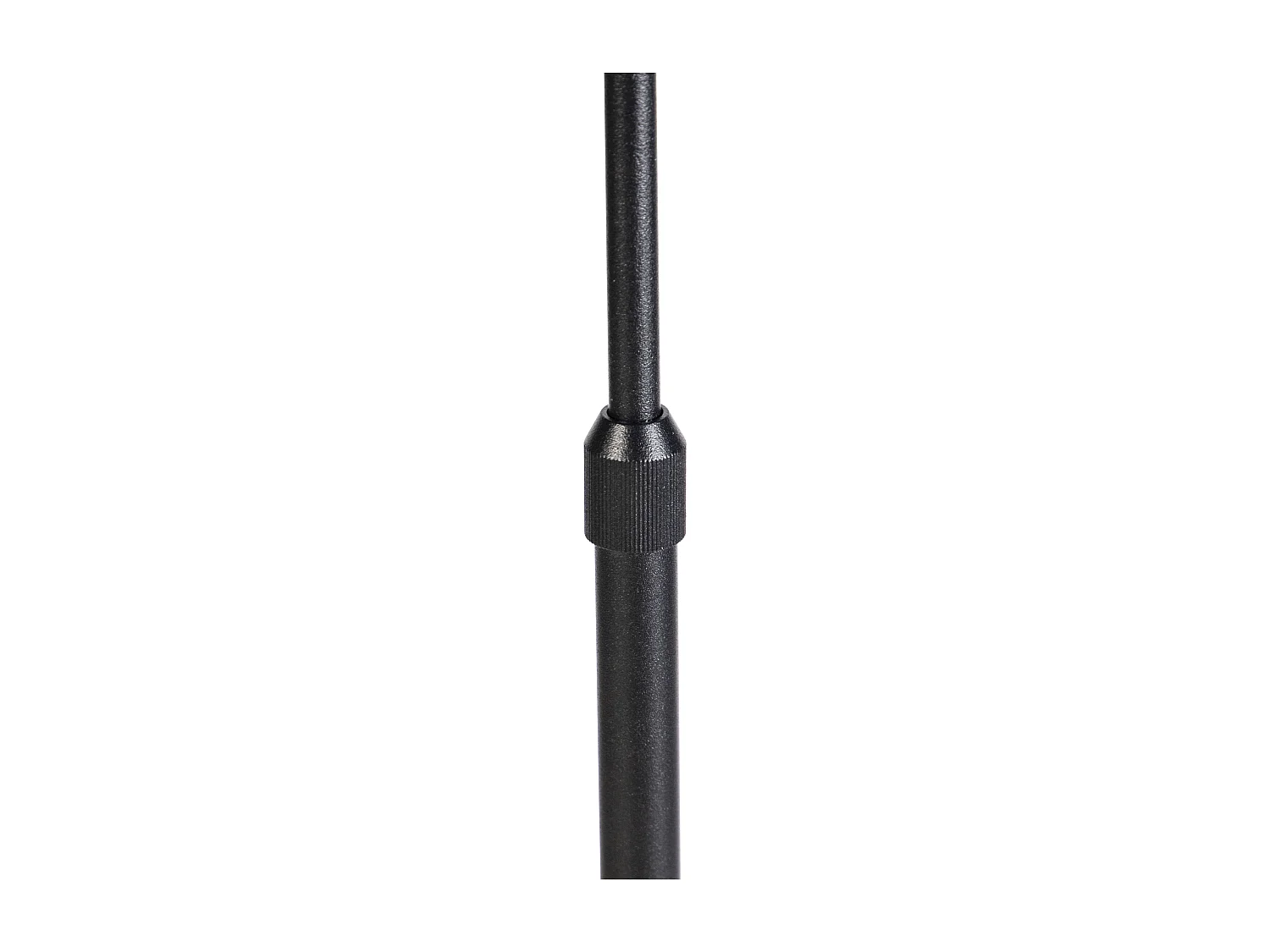Lampadaire noir avec abat-jour plissé crème 45 cm réglable - Parte
