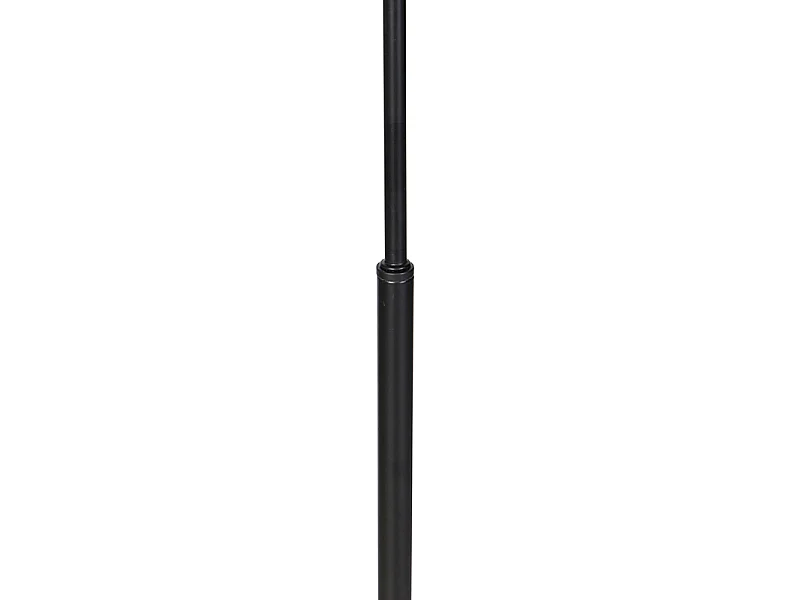 Lampadaire design noir avec verre doré et fumé - Zuzanna