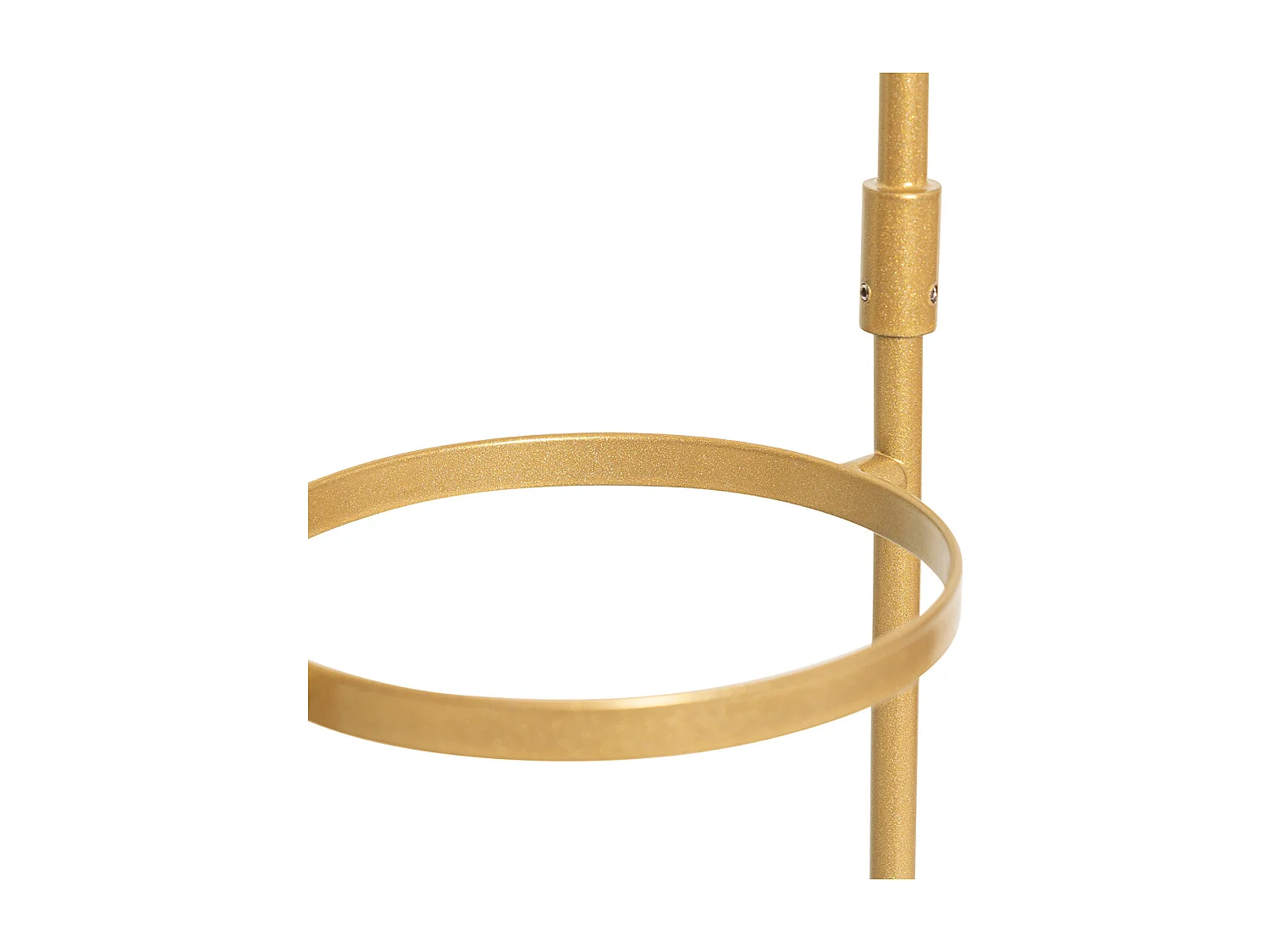 Lampadaire Art Déco doré avec verre blanc - Isabella