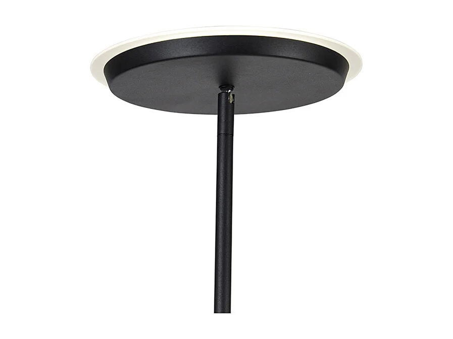 Lampadaire noir avec LED et télécommande - Bumu