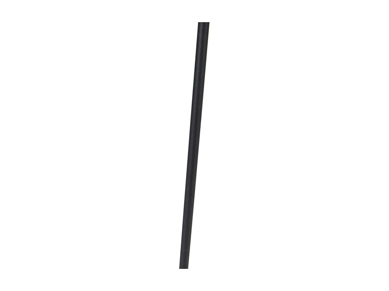 Lampadaire noir avec LED et télécommande - Bumu